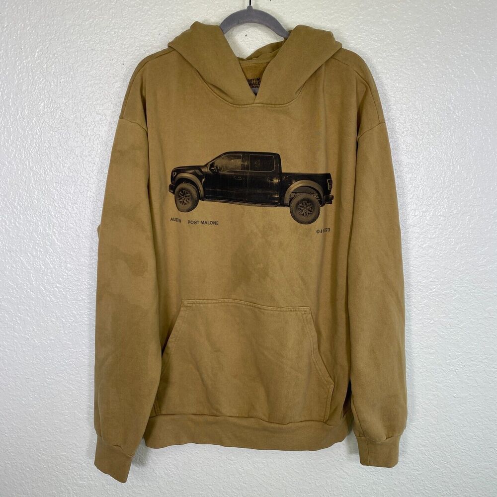 Post Malone Austin Hoodie Mens Extra Large Truck If Yall Werent Here Tour 2023
